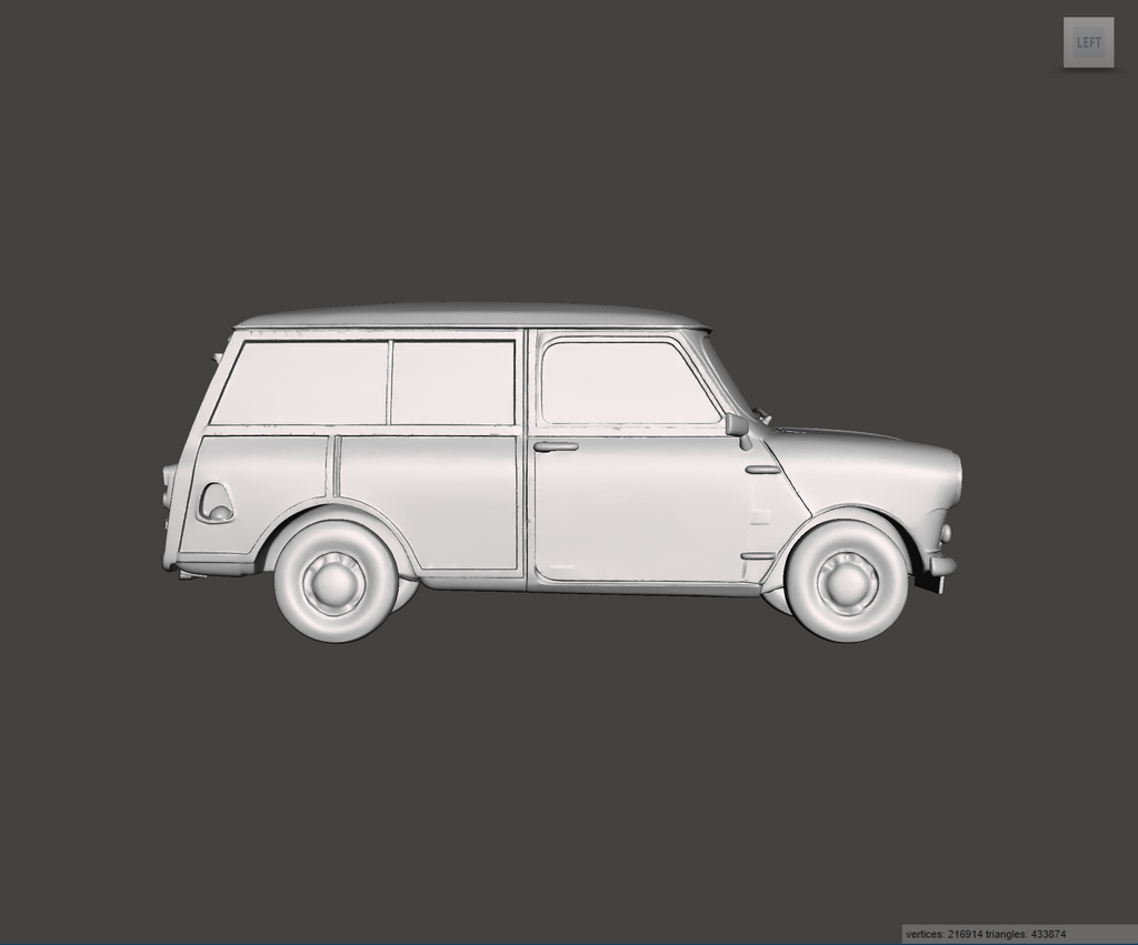 Image of 3D Printed Resin Model of Mini Countryman 1967