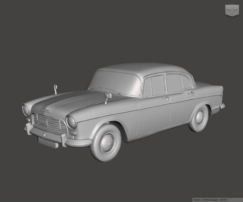 Image of 3D Printed Resin Model of Humber Hawk 1958