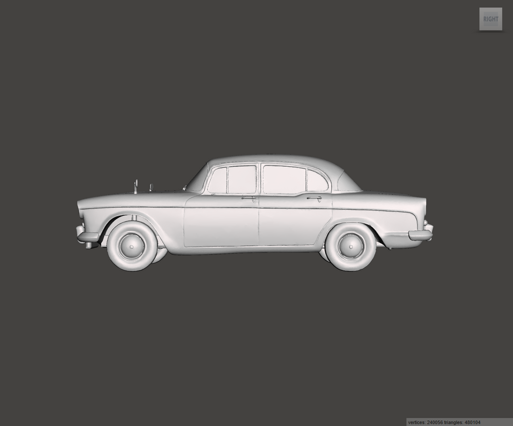 Image of 3D Printed Resin Model of Humber Hawk 1958