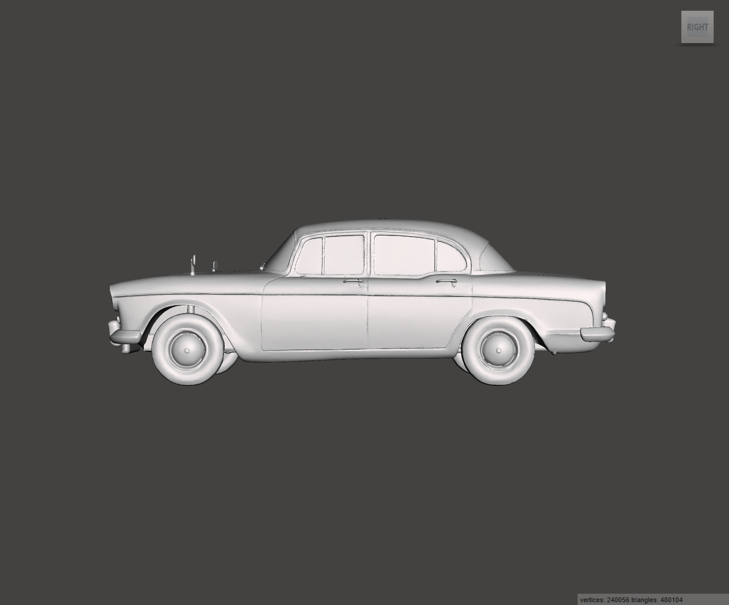 Image of 3D Printed Resin Model of Humber Hawk 1958