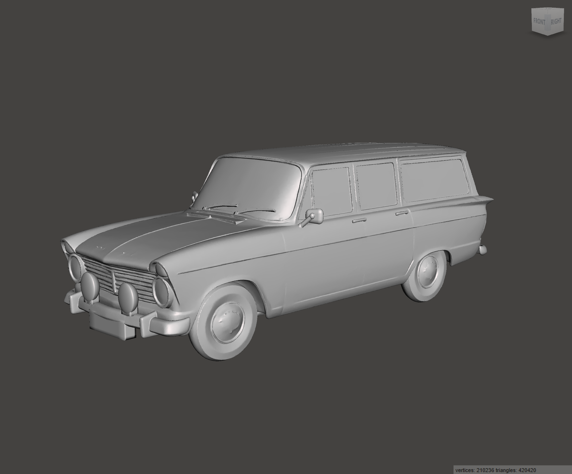Image of 3D Printed Resin Model of Hillman Super Minx Estate 1964