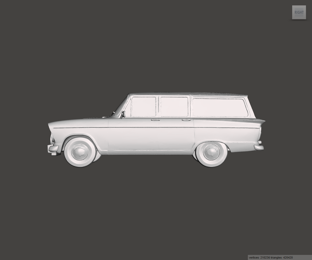 Image of 3D Printed Resin Model of Hillman Super Minx Estate 1964