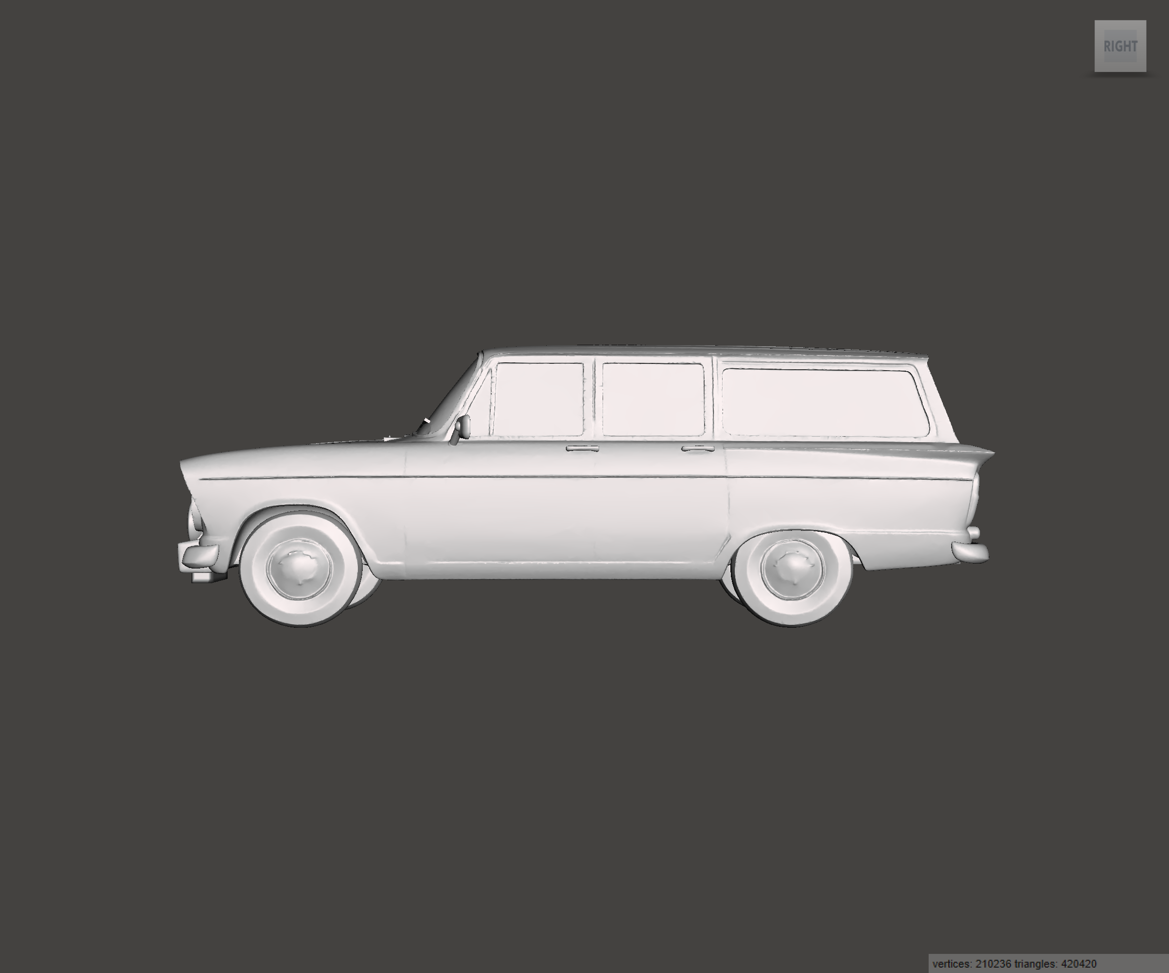Image of 3D Printed Resin Model of Hillman Super Minx Estate 1964