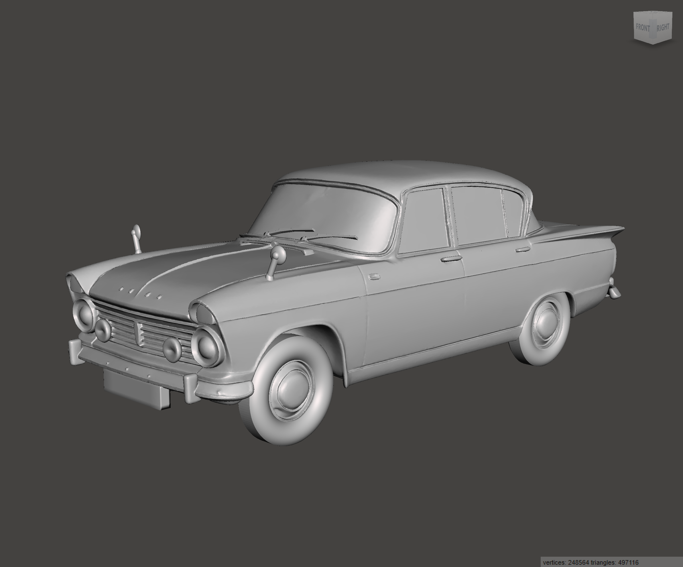 Image of 3D Printed Resin Model of Hillman Super Minx 1963