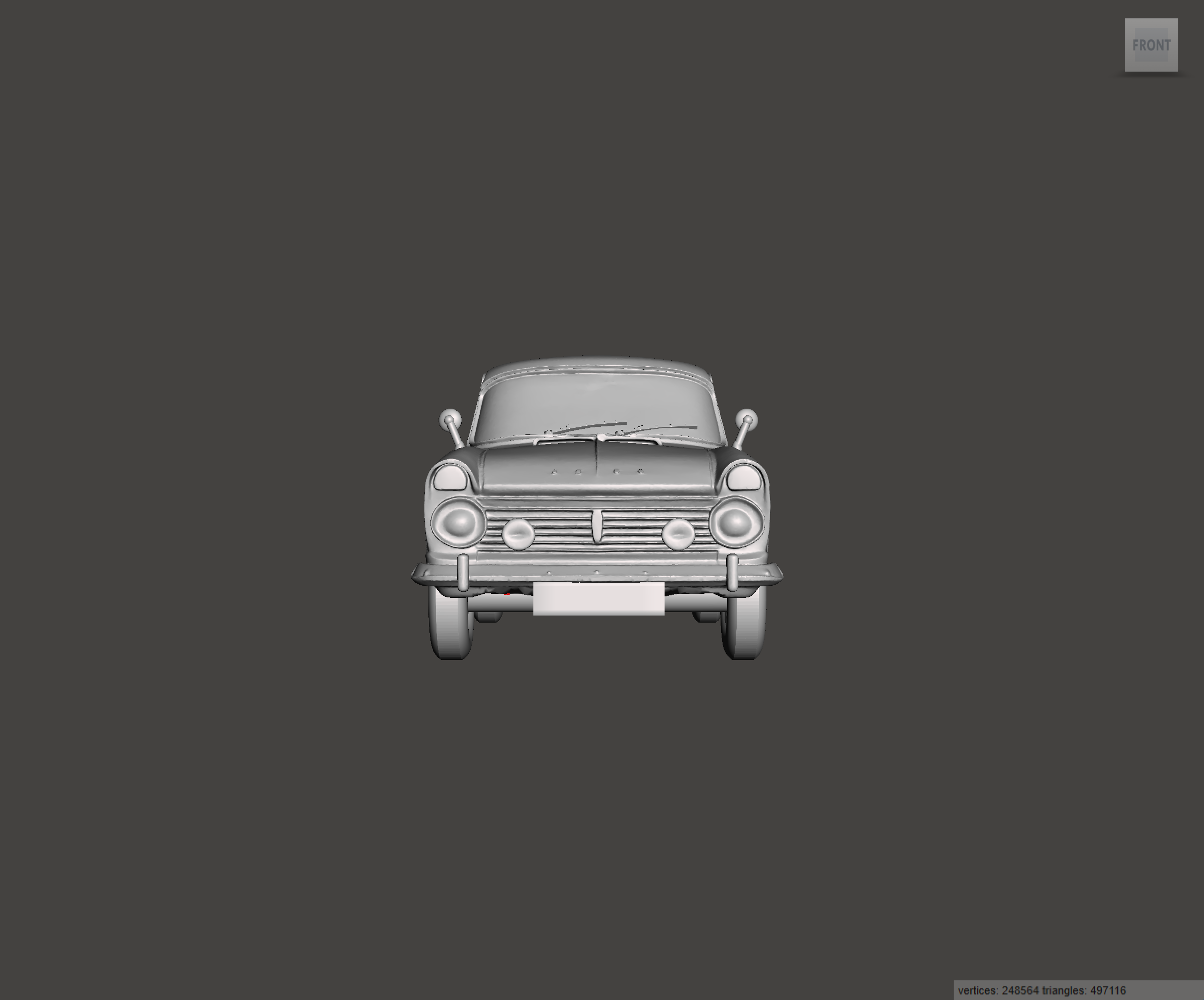 Image of 3D Printed Resin Model of Hillman Super Minx 1963