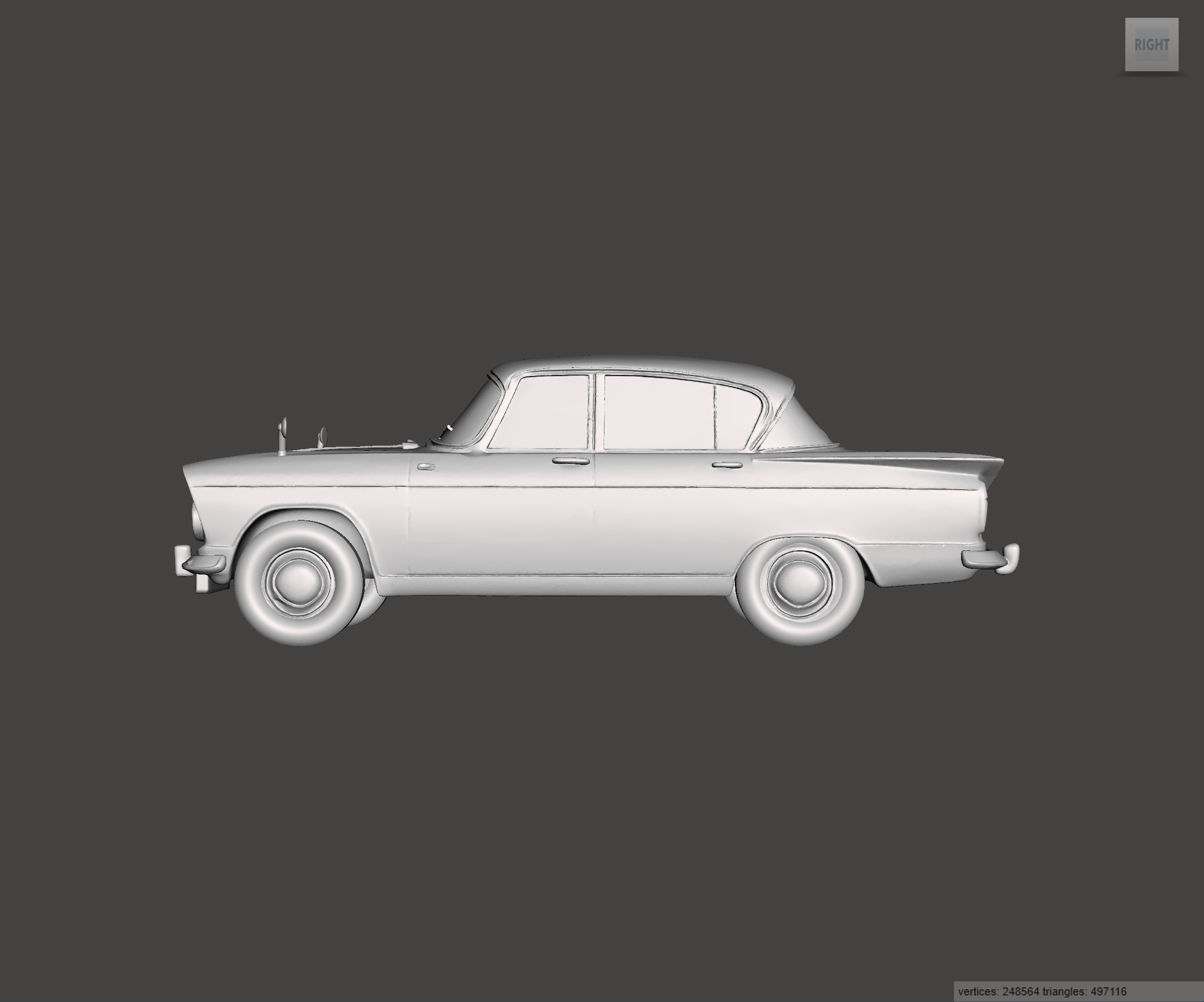 Image of 3D Printed Resin Model of Hillman Super Minx 1963