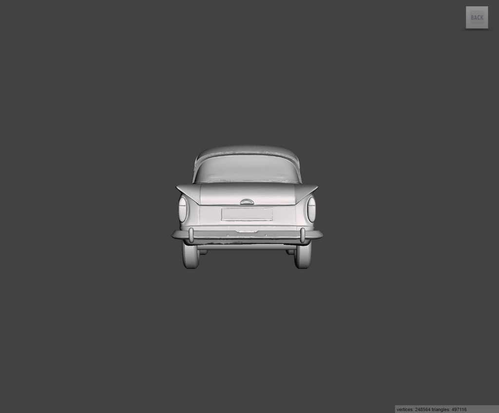 Image of 3D Printed Resin Model of Hillman Super Minx 1963