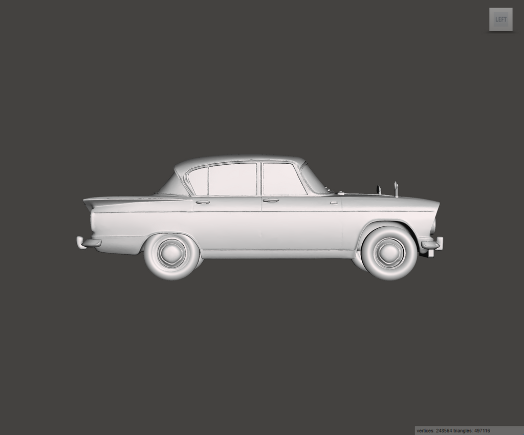 Image of 3D Printed Resin Model of Hillman Super Minx 1963