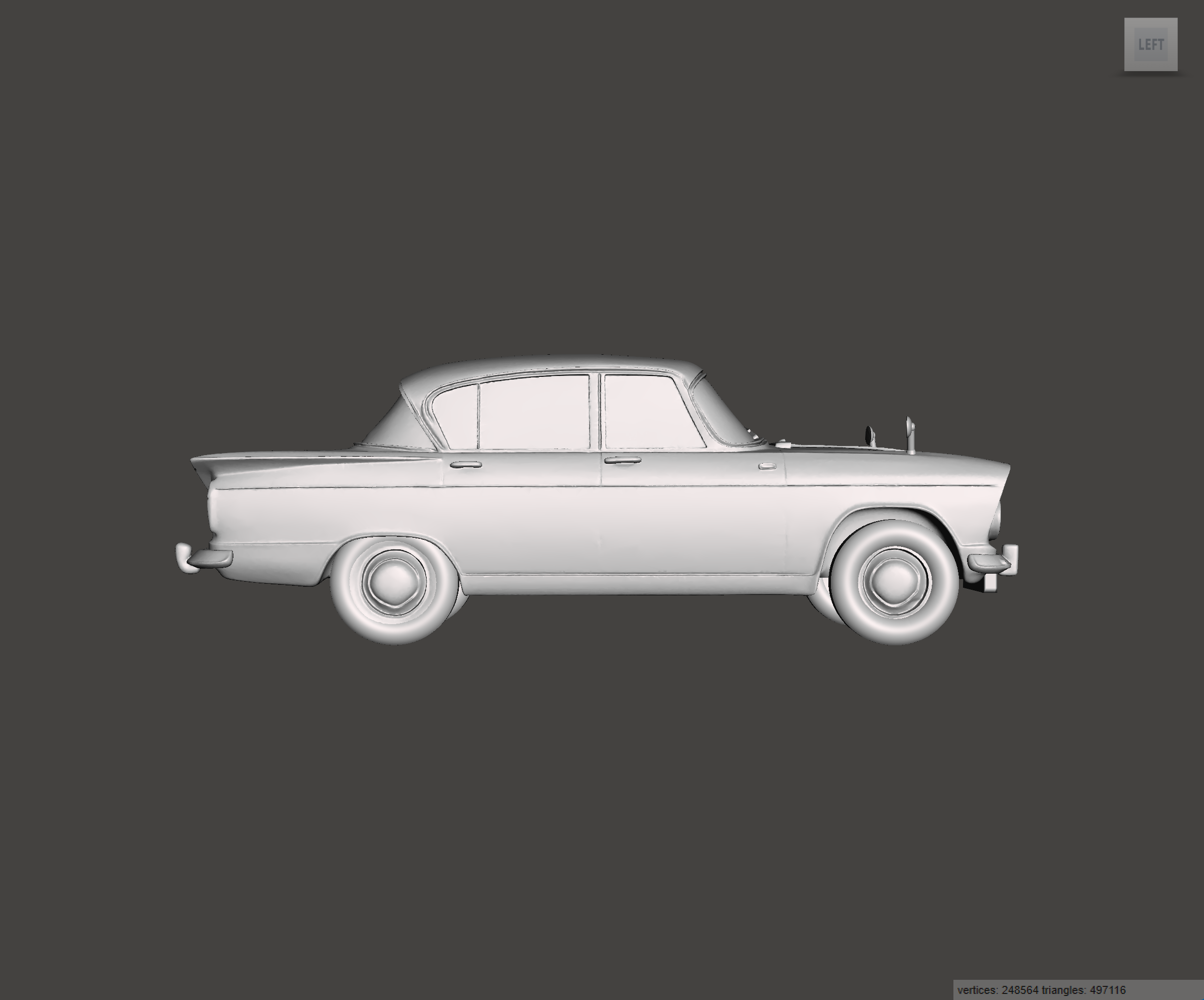 Image of 3D Printed Resin Model of Hillman Super Minx 1963