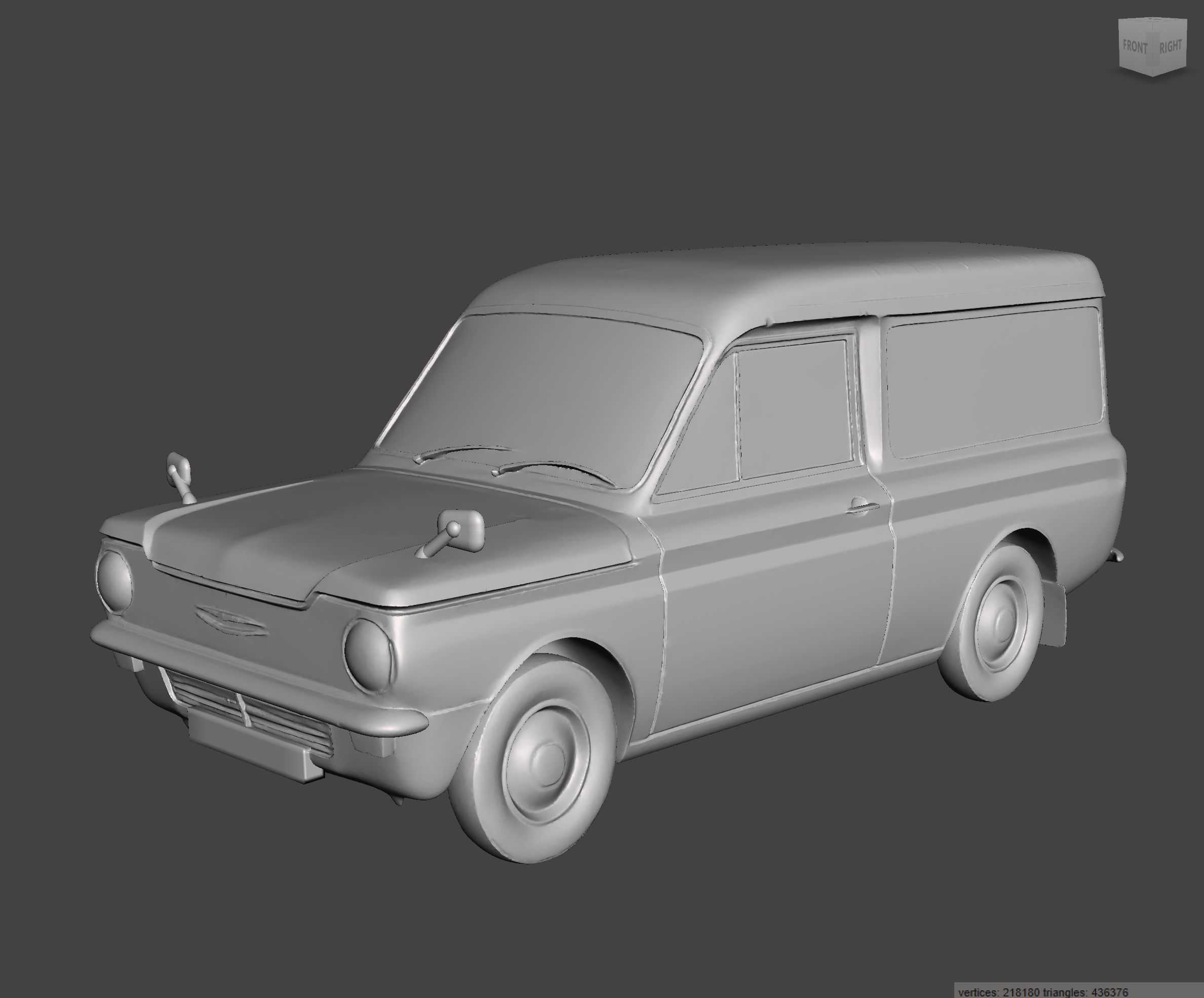 Image of 3D Printed Resin Model of Hillman Imp Van 1965