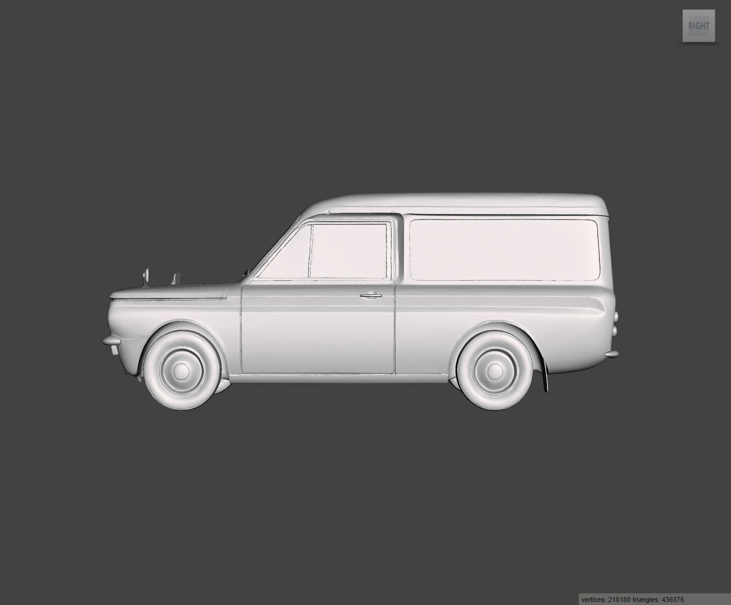 Image of 3D Printed Resin Model of Hillman Imp Van 1965