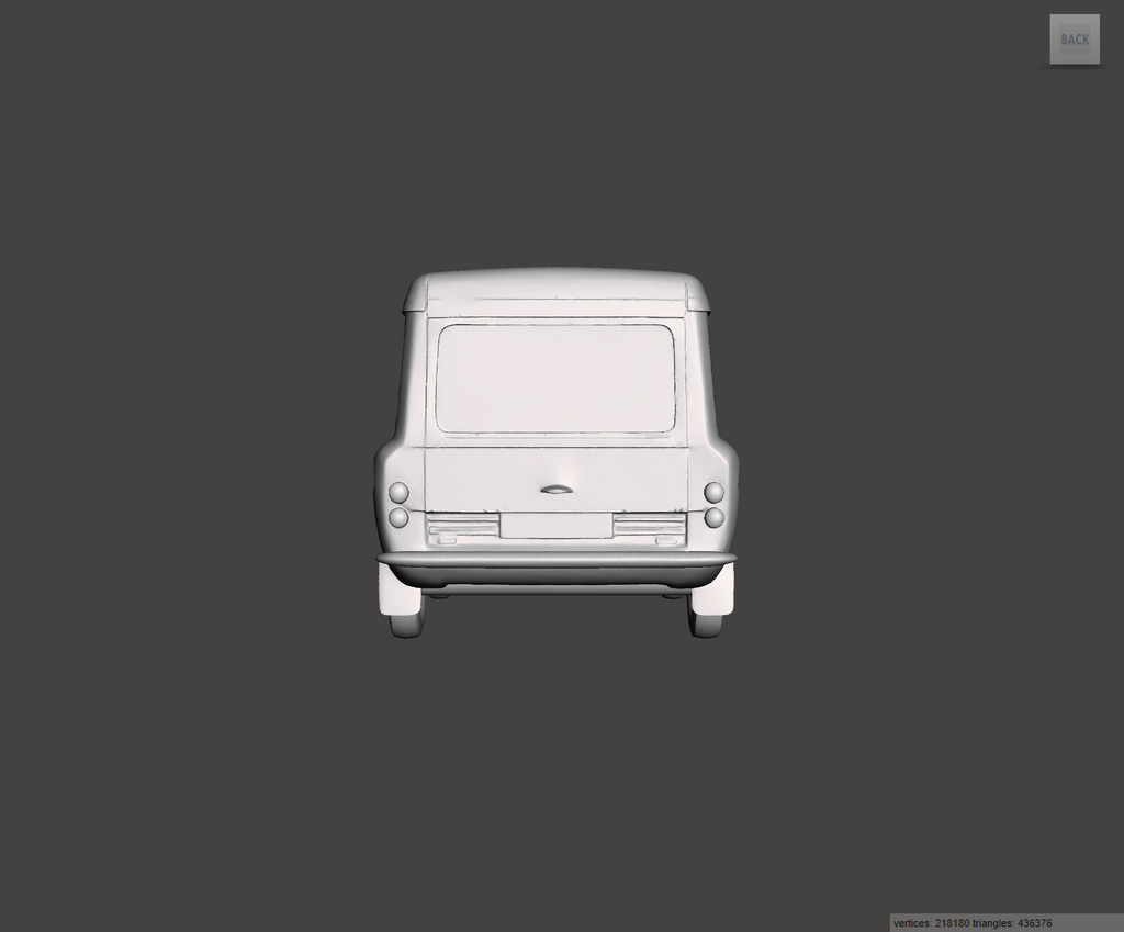 Image of 3D Printed Resin Model of Hillman Imp Van 1965