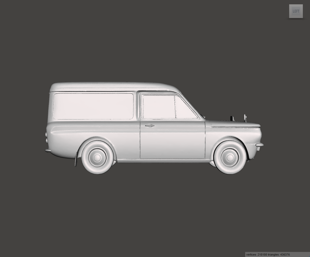Image of 3D Printed Resin Model of Hillman Imp Van 1965