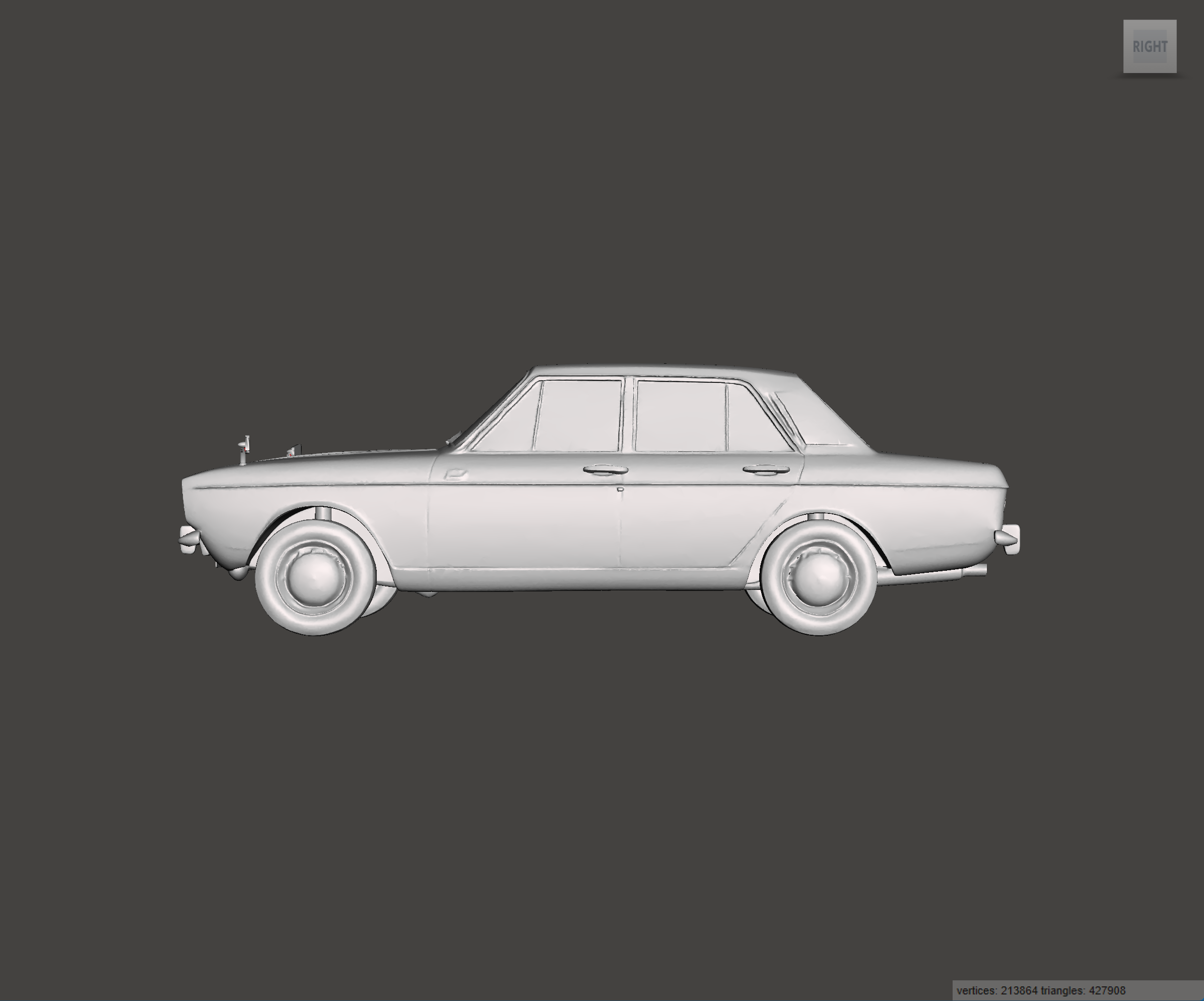 Image of 3D Printed Resin Model of Hillman Hunter 1968