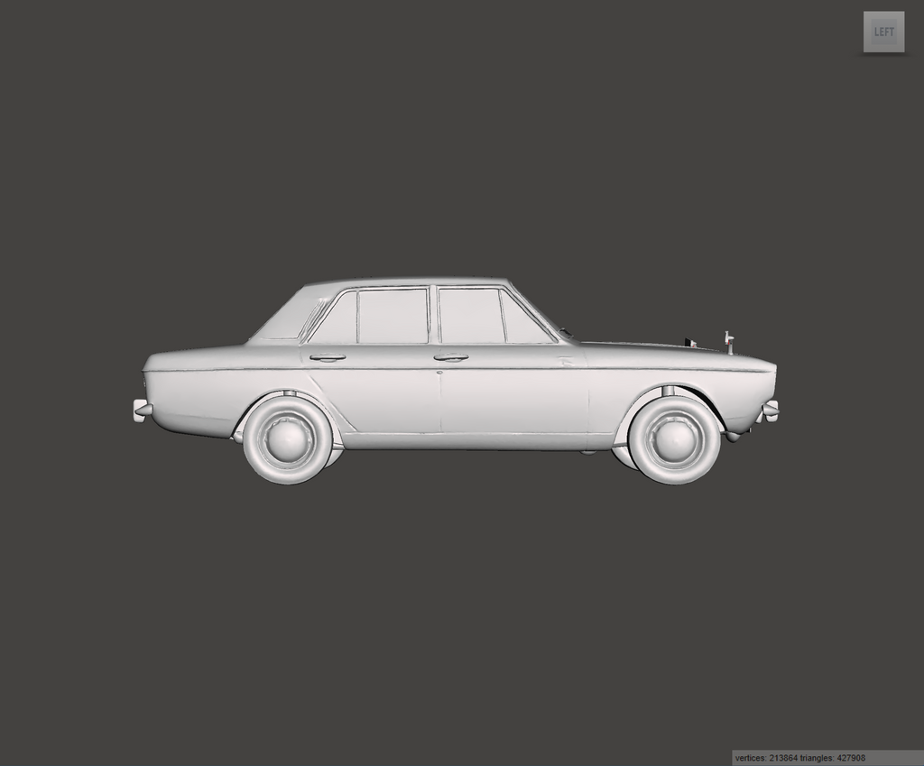 Image of 3D Printed Resin Model of Hillman Hunter 1968