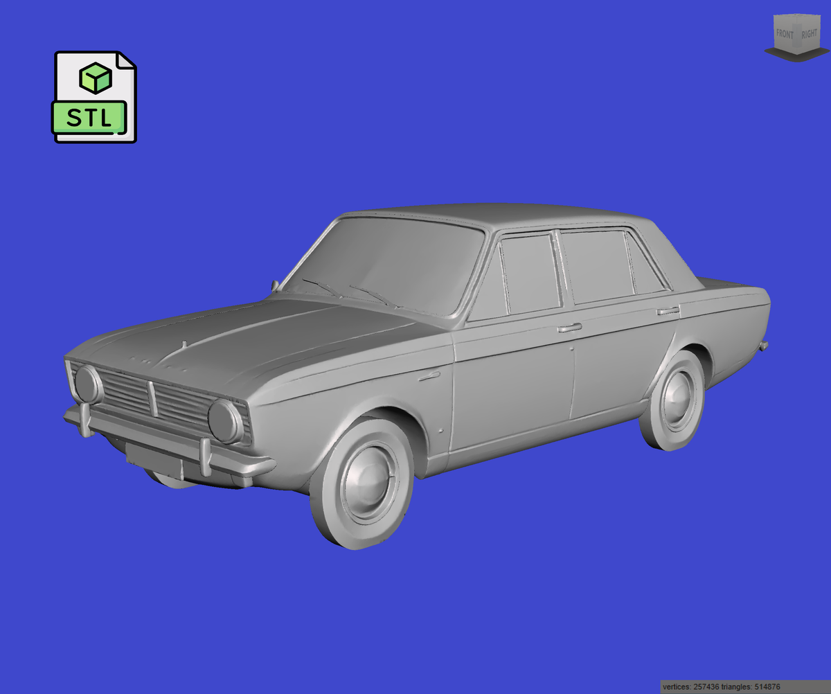 Digital Download of 3D Printed Hillman Hunter 1960 prescale