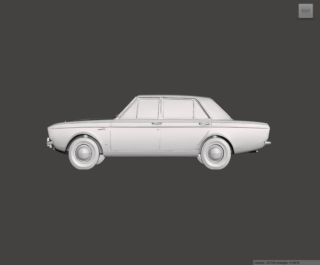 Image of 3D Printed Resin Model of Hillman Hunter 1960
