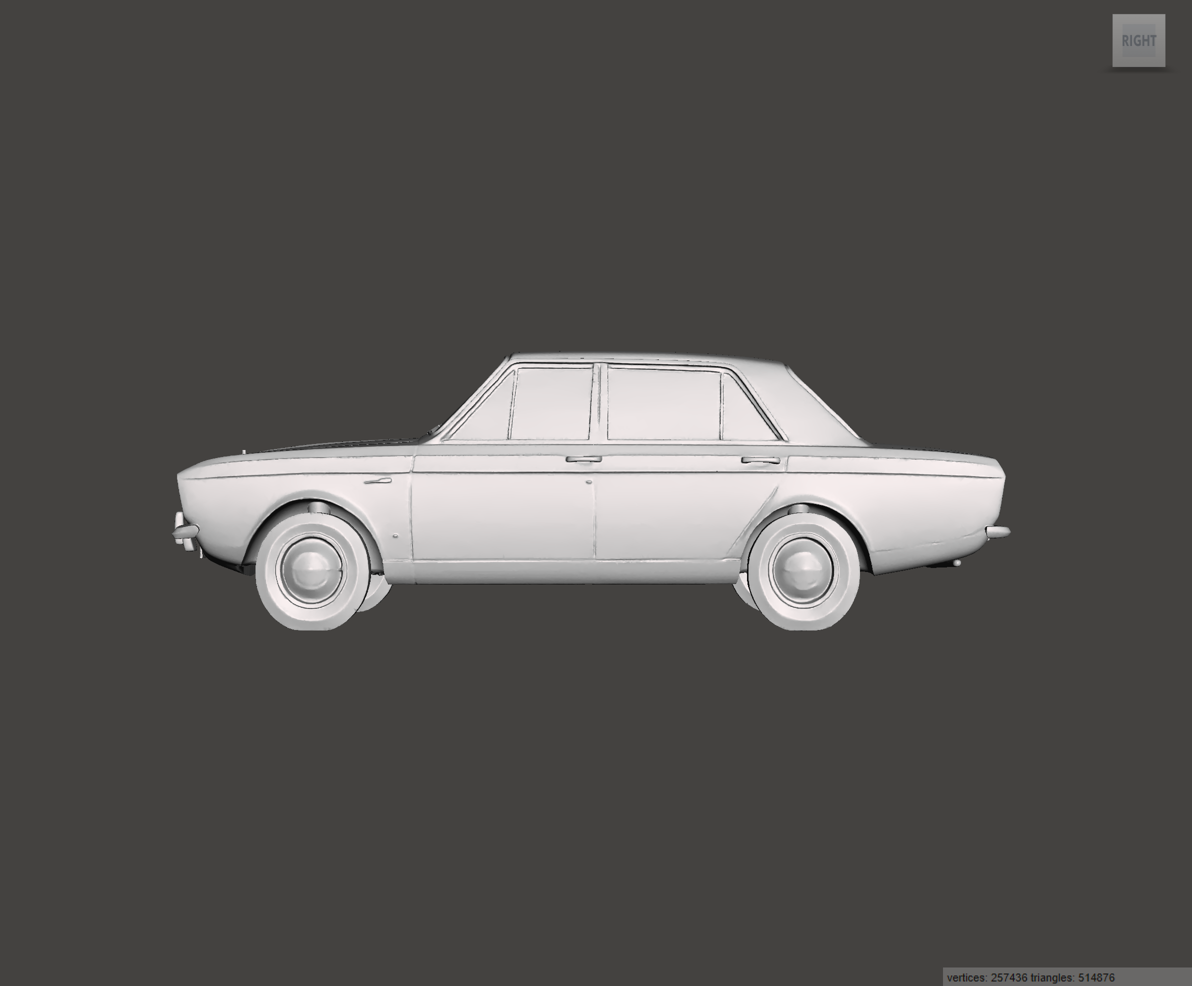 Image of 3D Printed Resin Model of Hillman Hunter 1960