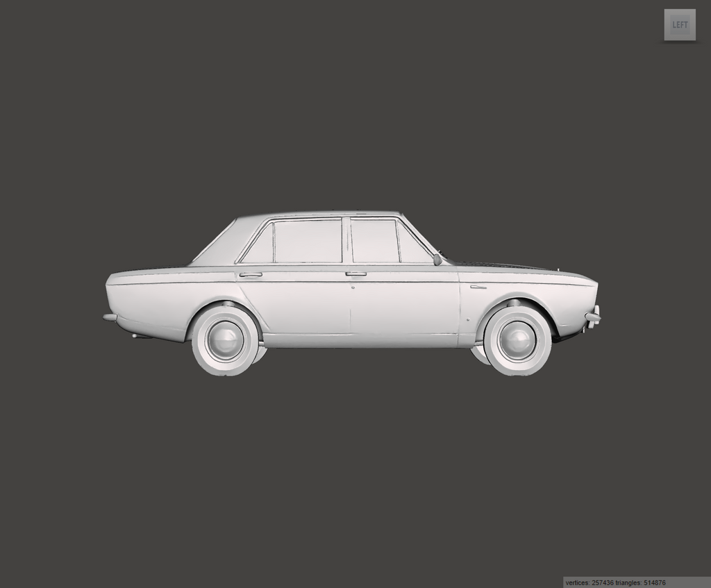 Image of 3D Printed Resin Model of Hillman Hunter 1960