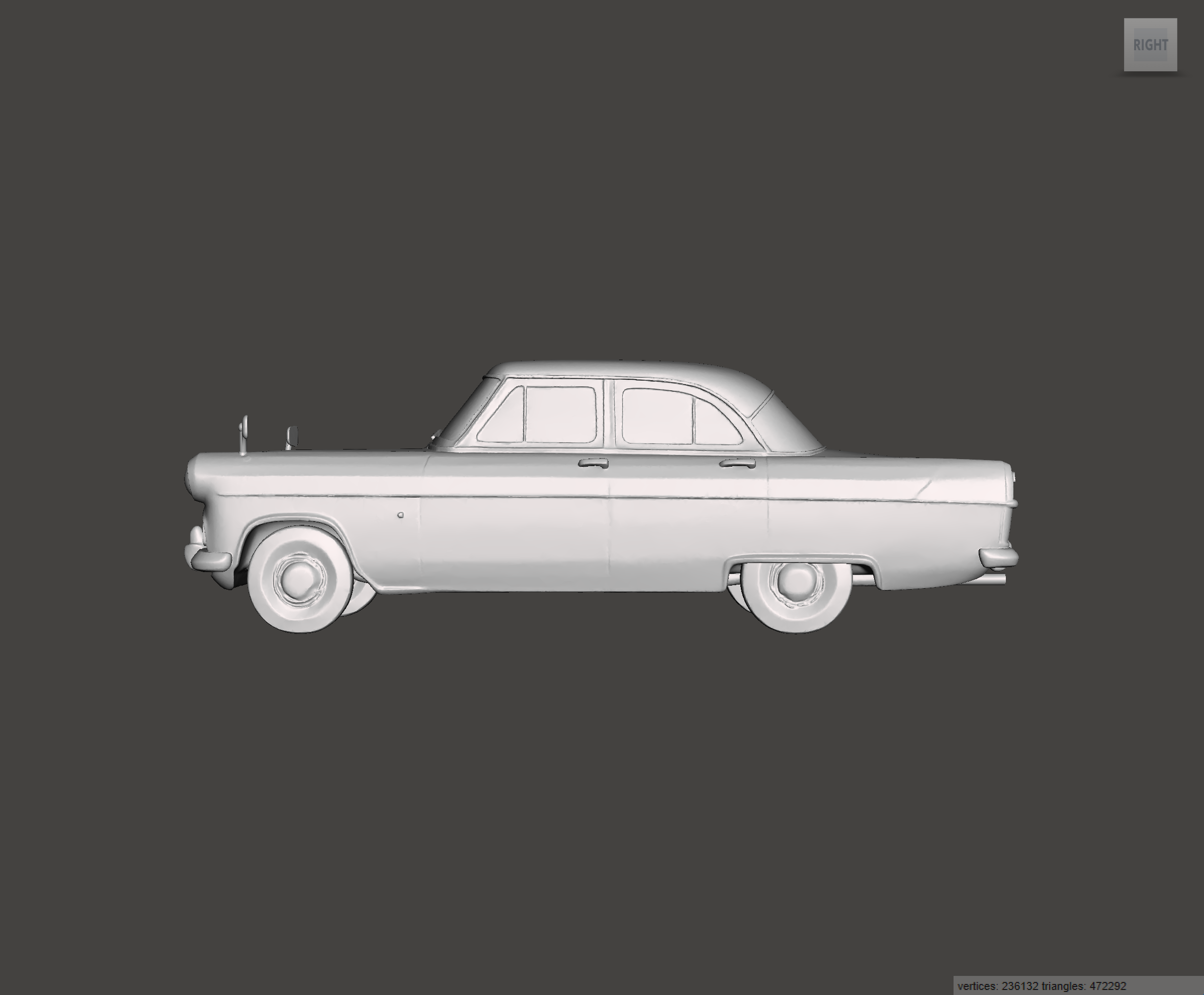 Image of 3D Printed Resin Model of Ford Zephyr Mk2 1962