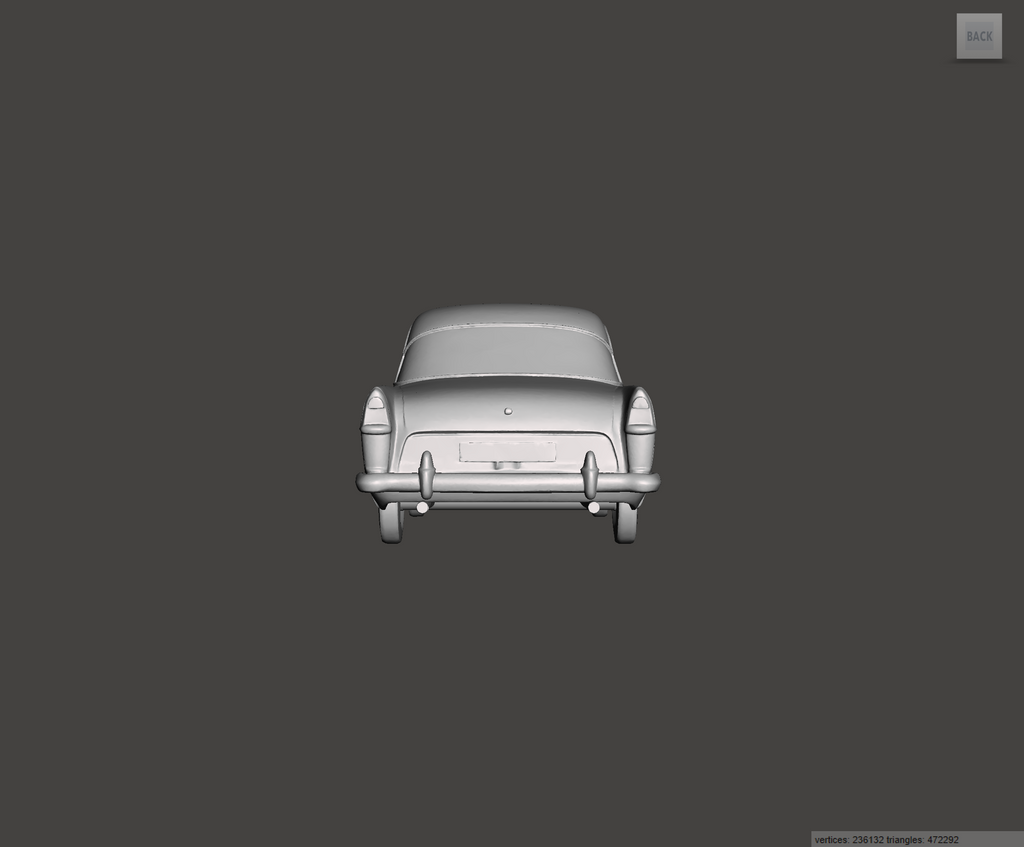 Image of 3D Printed Resin Model of Ford Zephyr Mk2 1962