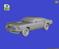 Digital Download of 3D Printed Ford Mustang Mach 1 428 V8 Fastback 1969 prescale