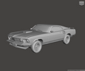 Image of 3D Printed Resin Model of Ford Mustang Mach 1 428 V8 Fastback 1969