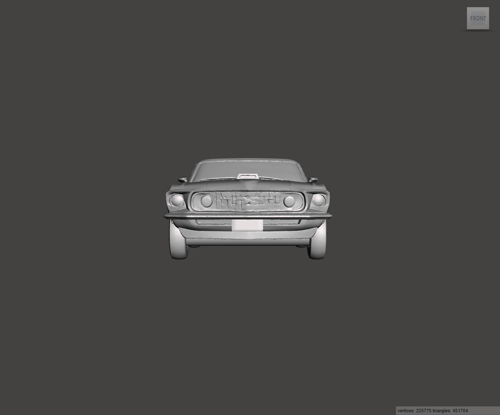 Image of 3D Printed Resin Model of Ford Mustang Mach 1 428 V8 Fastback 1969