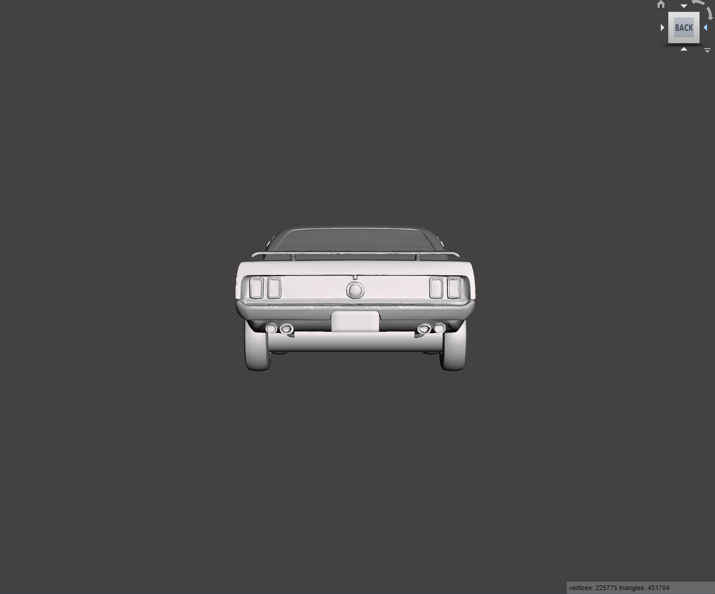 Image of 3D Printed Resin Model of Ford Mustang Mach 1 428 V8 Fastback 1969