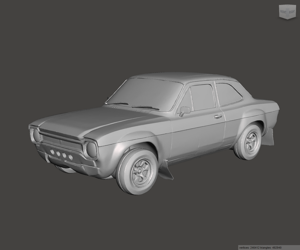 Image of 3D Printed Resin Model of Ford Escort Mk1 Special