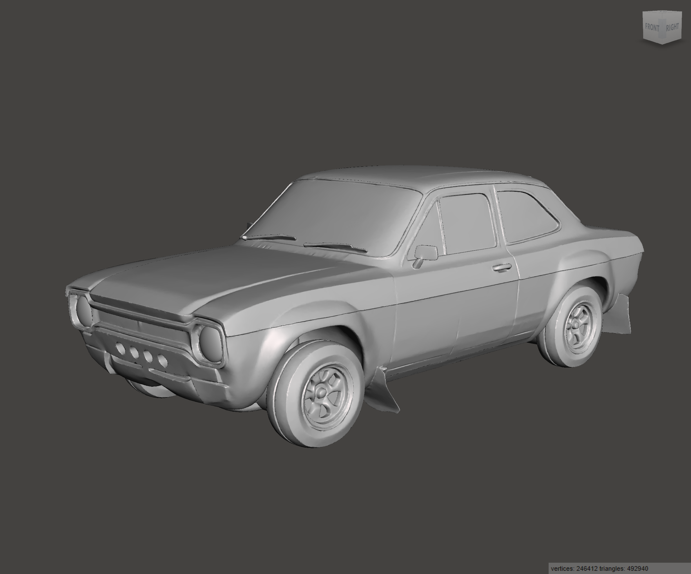 Image of 3D Printed Resin Model of Ford Escort Mk1 Special