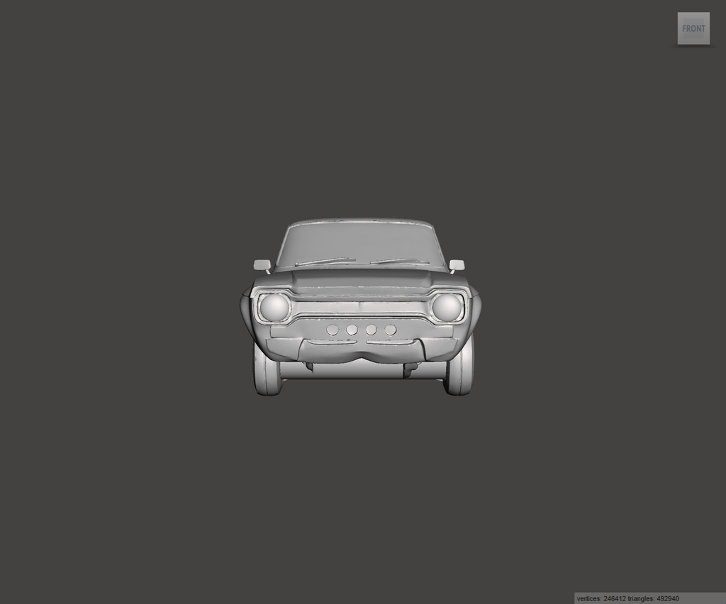 Image of 3D Printed Resin Model of Ford Escort Mk1 Special
