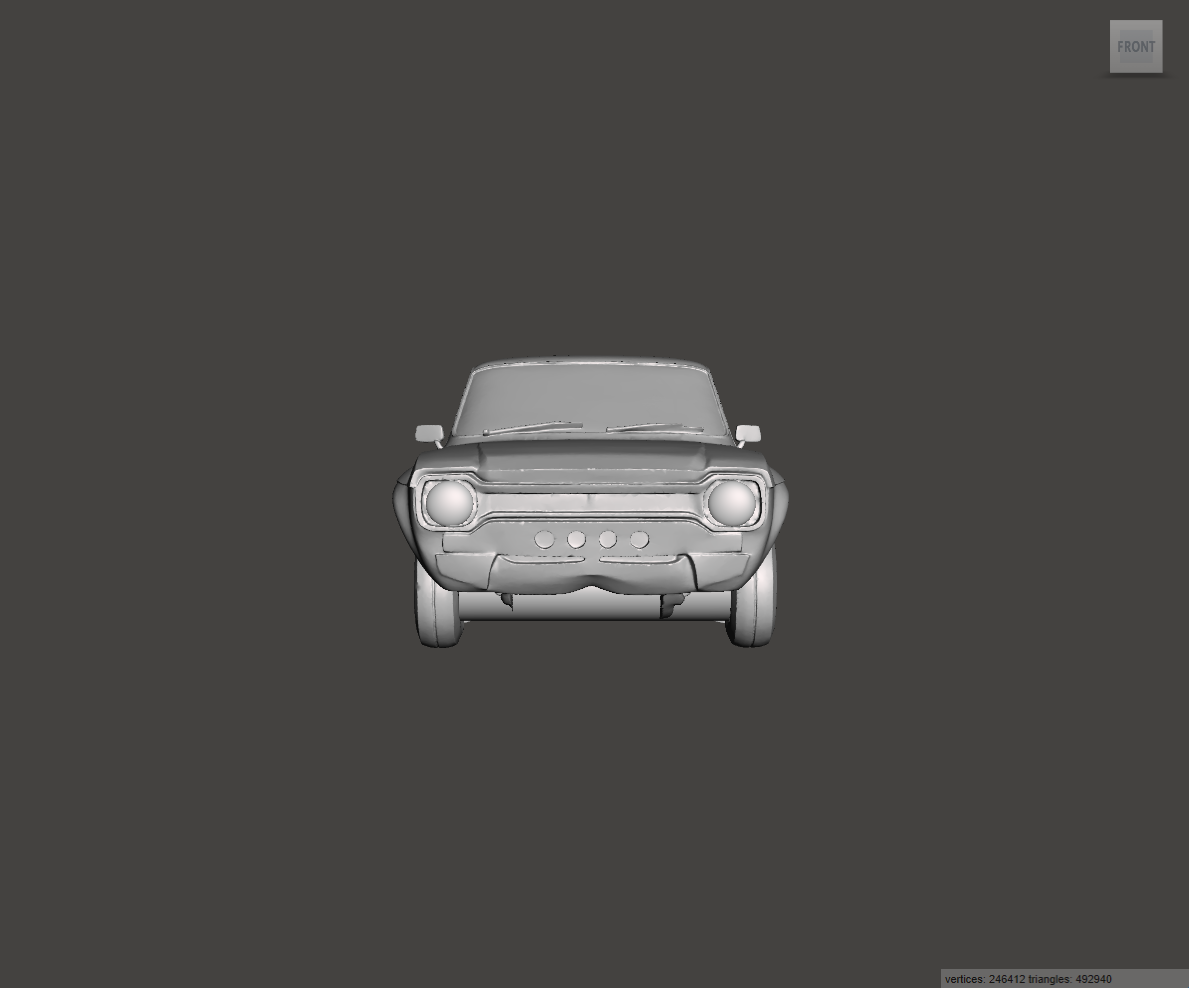 Image of 3D Printed Resin Model of Ford Escort Mk1 Special