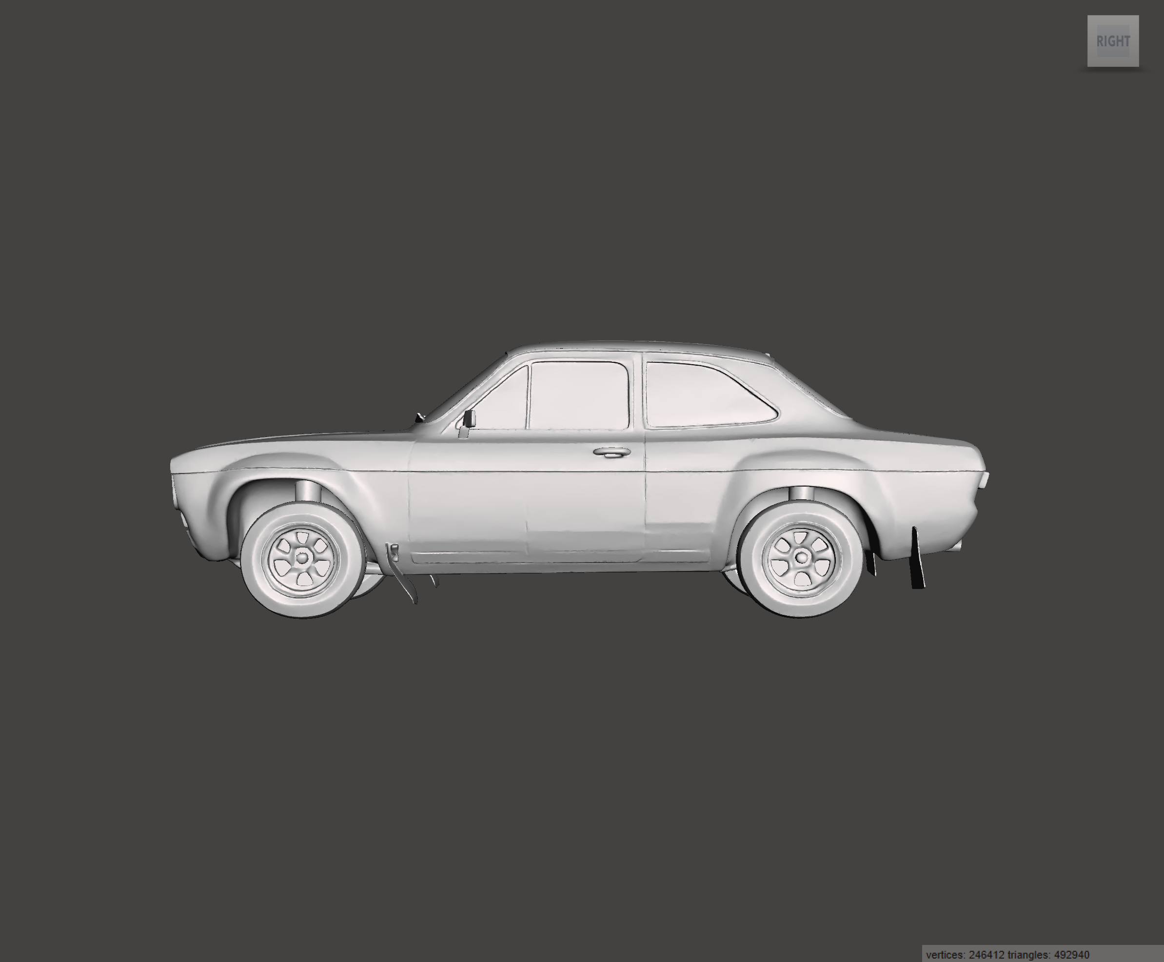 Image of 3D Printed Resin Model of Ford Escort Mk1 Special