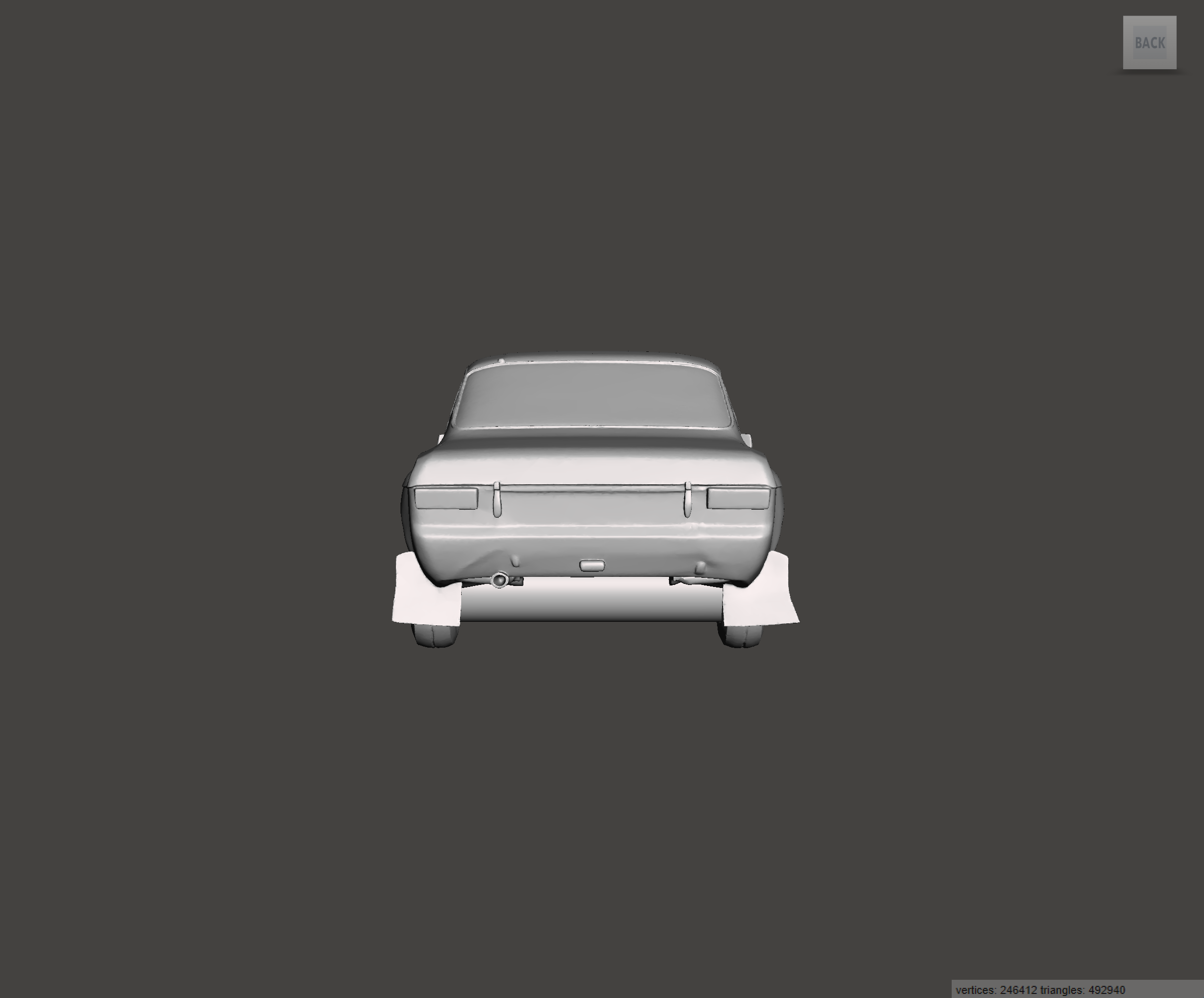 Image of 3D Printed Resin Model of Ford Escort Mk1 Special