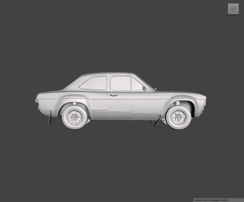 Image of 3D Printed Resin Model of Ford Escort Mk1 Special