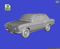 Digital Download of 3D Printed Ford Escort Mk1 1600GT 1968 43scale