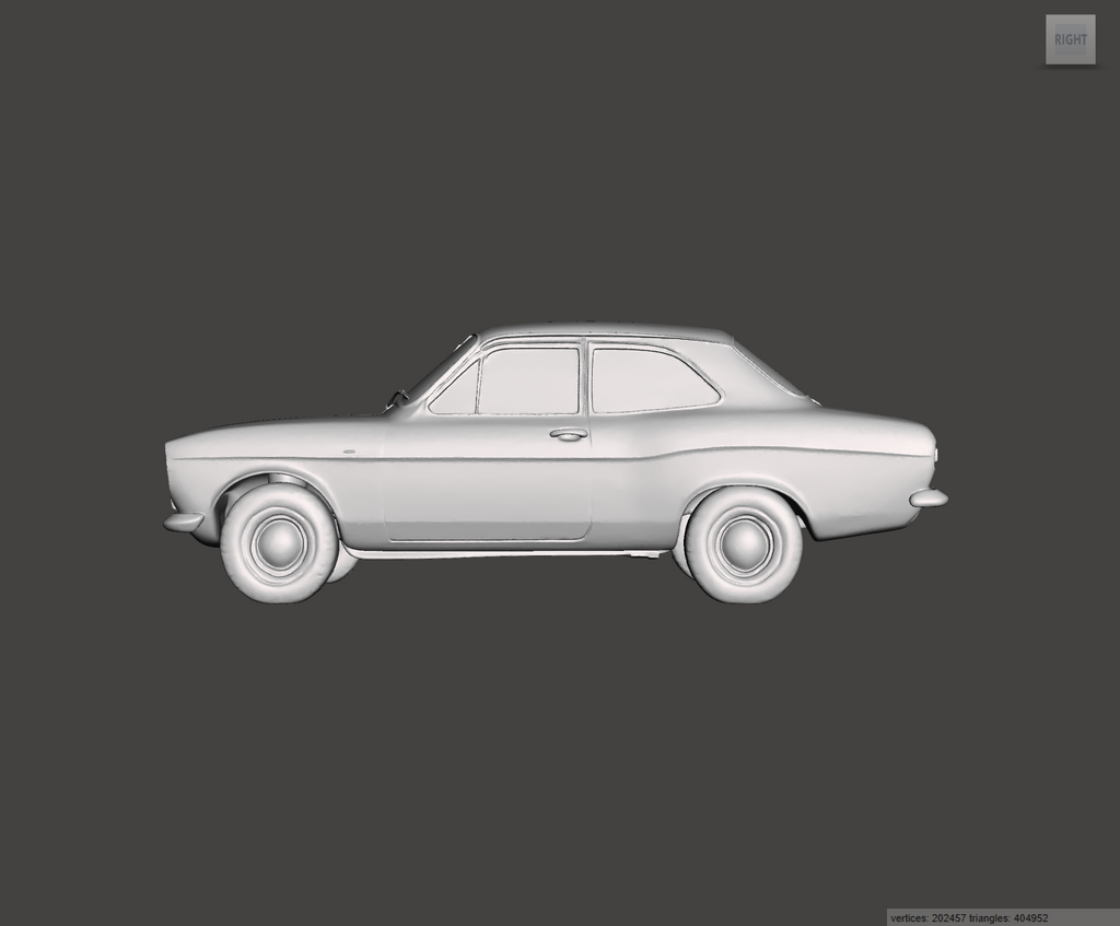Image of 3D Printed Resin Model of Ford Escort MK1 1600GT 1968