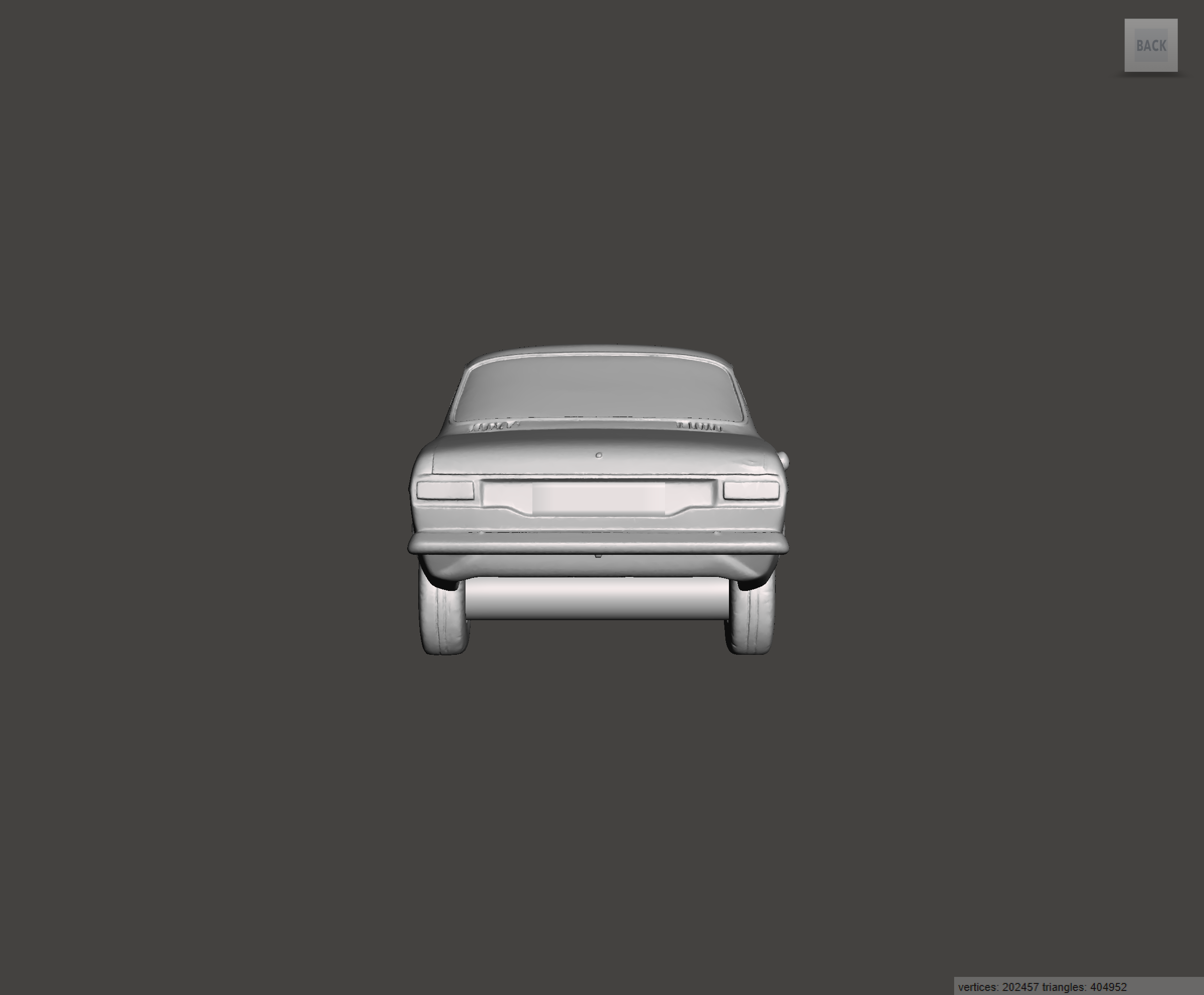 Image of 3D Printed Resin Model of Ford Escort MK1 1600GT 1968