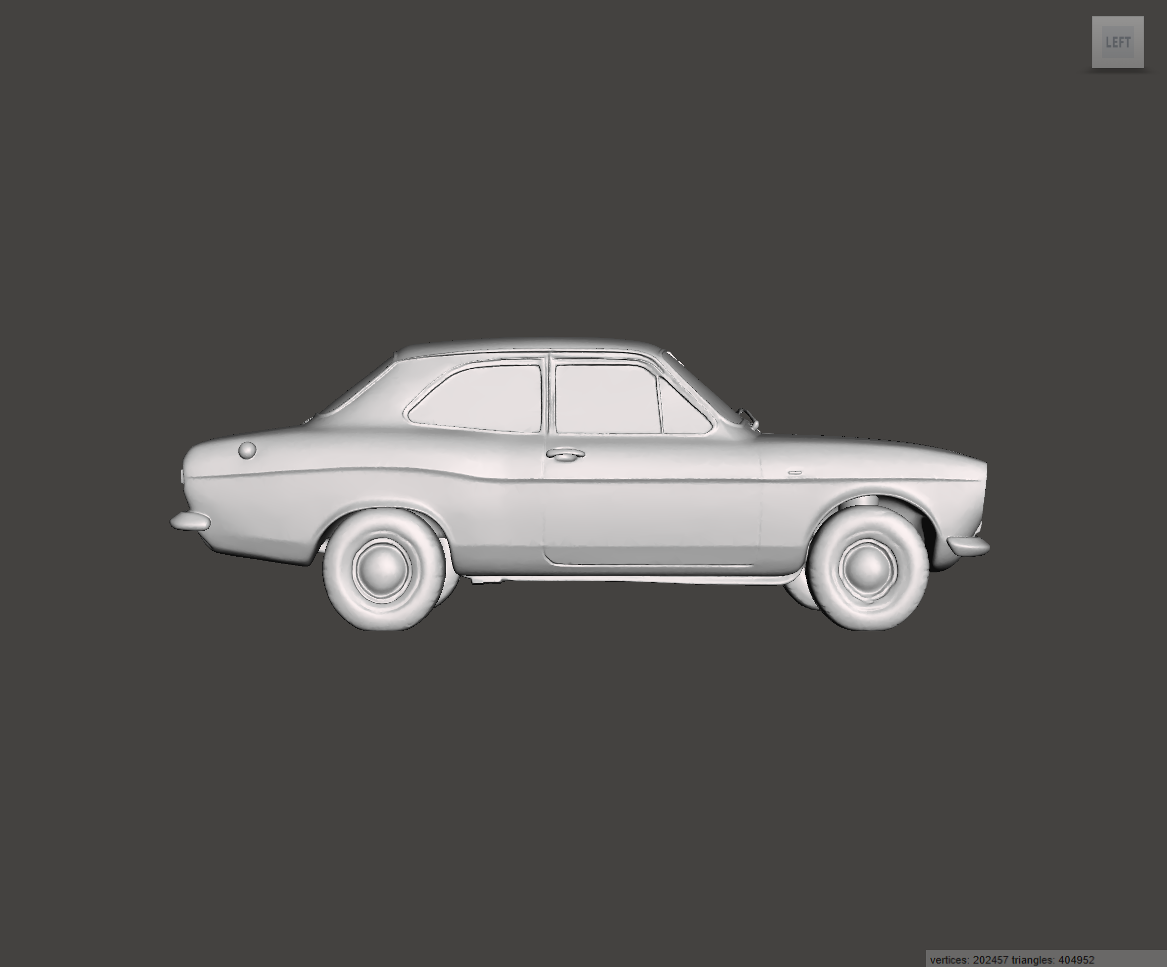 Image of 3D Printed Resin Model of Ford Escort MK1 1600GT 1968
