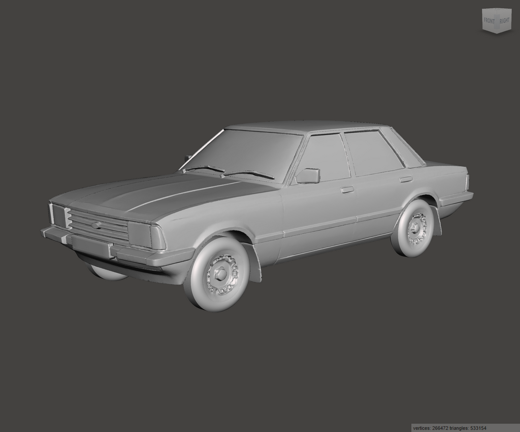 Image of 3D Printed Resin Model of Ford Cortina Mk5 1982