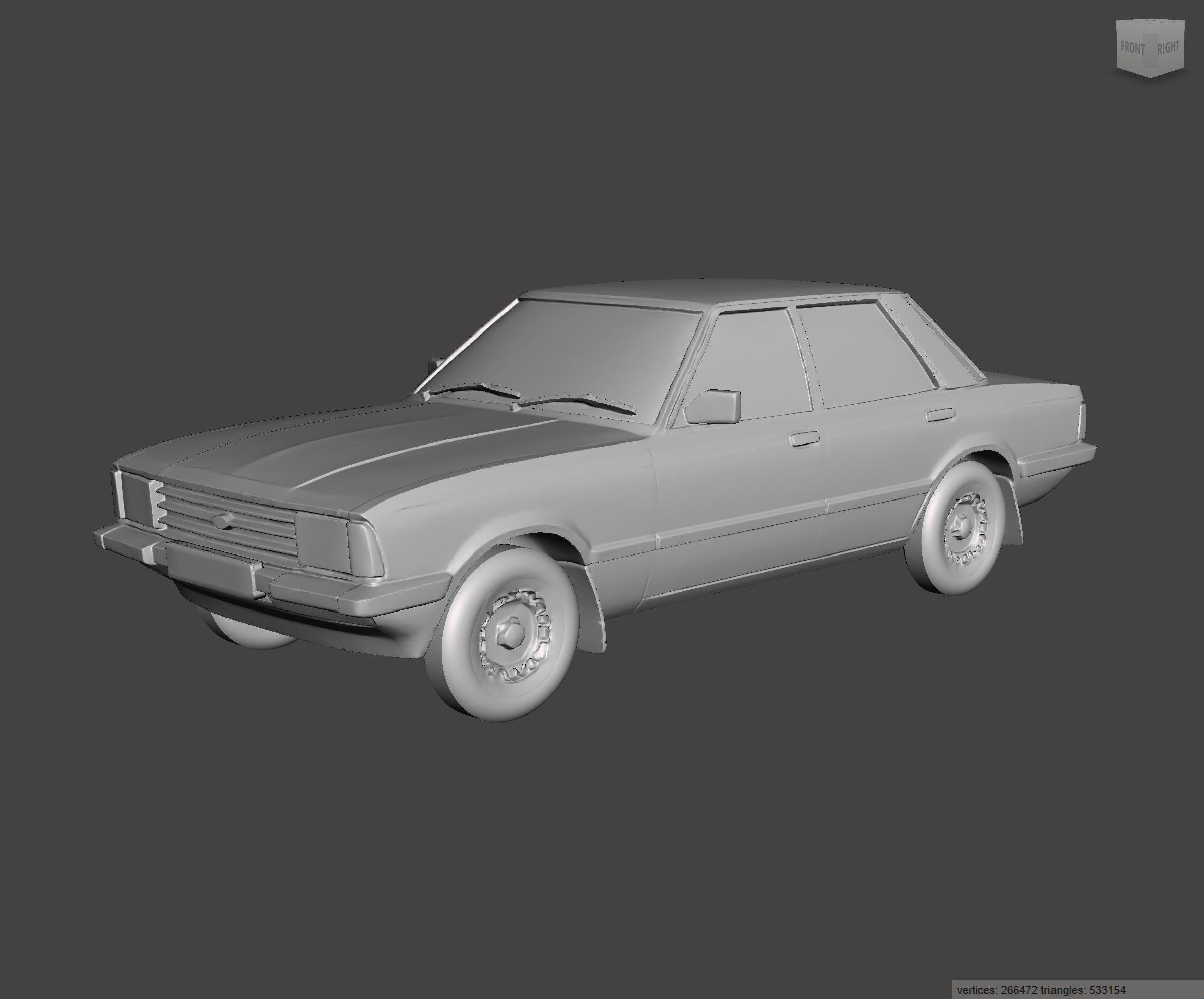 Image of 3D Printed Resin Model of Ford Cortina Mk5 1982