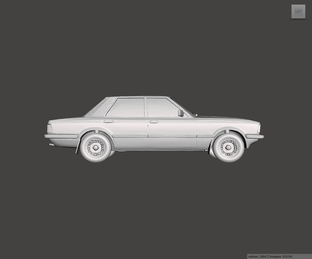 Image of 3D Printed Resin Model of Ford Cortina Mk5 1982