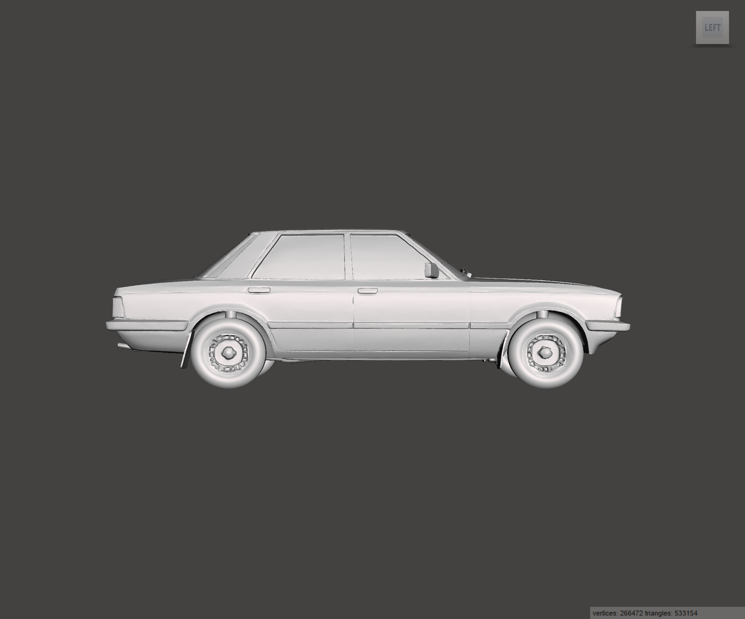 Image of 3D Printed Resin Model of Ford Cortina Mk5 1982
