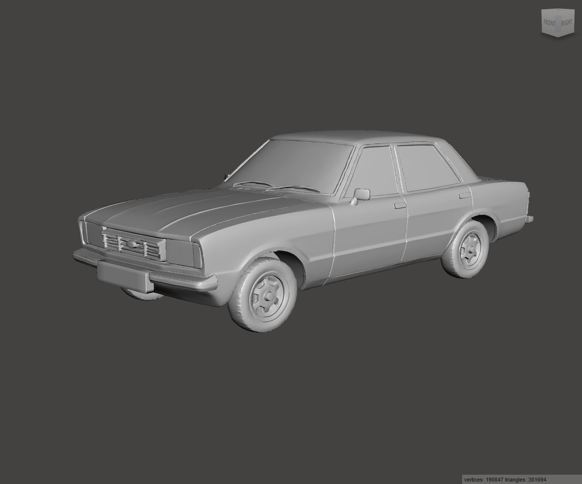 Image of 3D Printed Resin Model of Ford Cortina 1.6 GL 1978