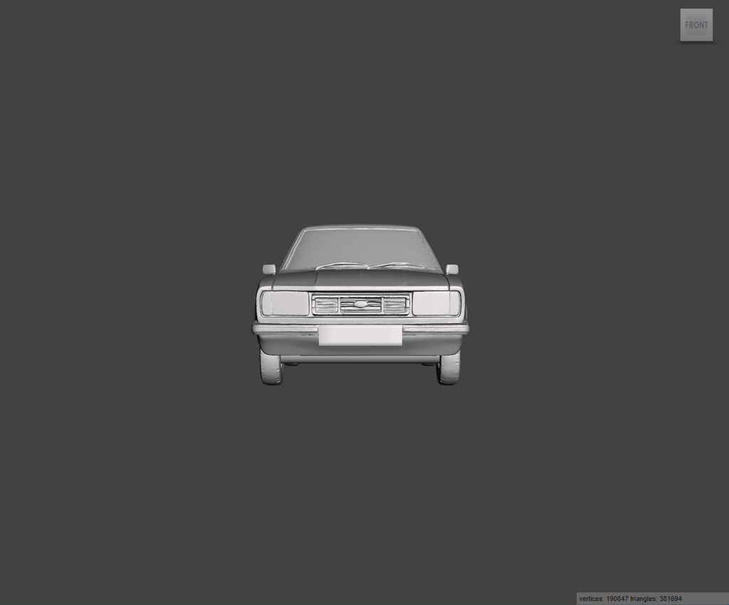 Image of 3D Printed Resin Model of Ford Cortina 1.6 GL 1978