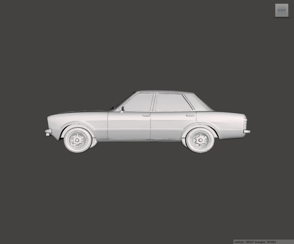 Image of 3D Printed Resin Model of Ford Cortina 1.6 GL 1978