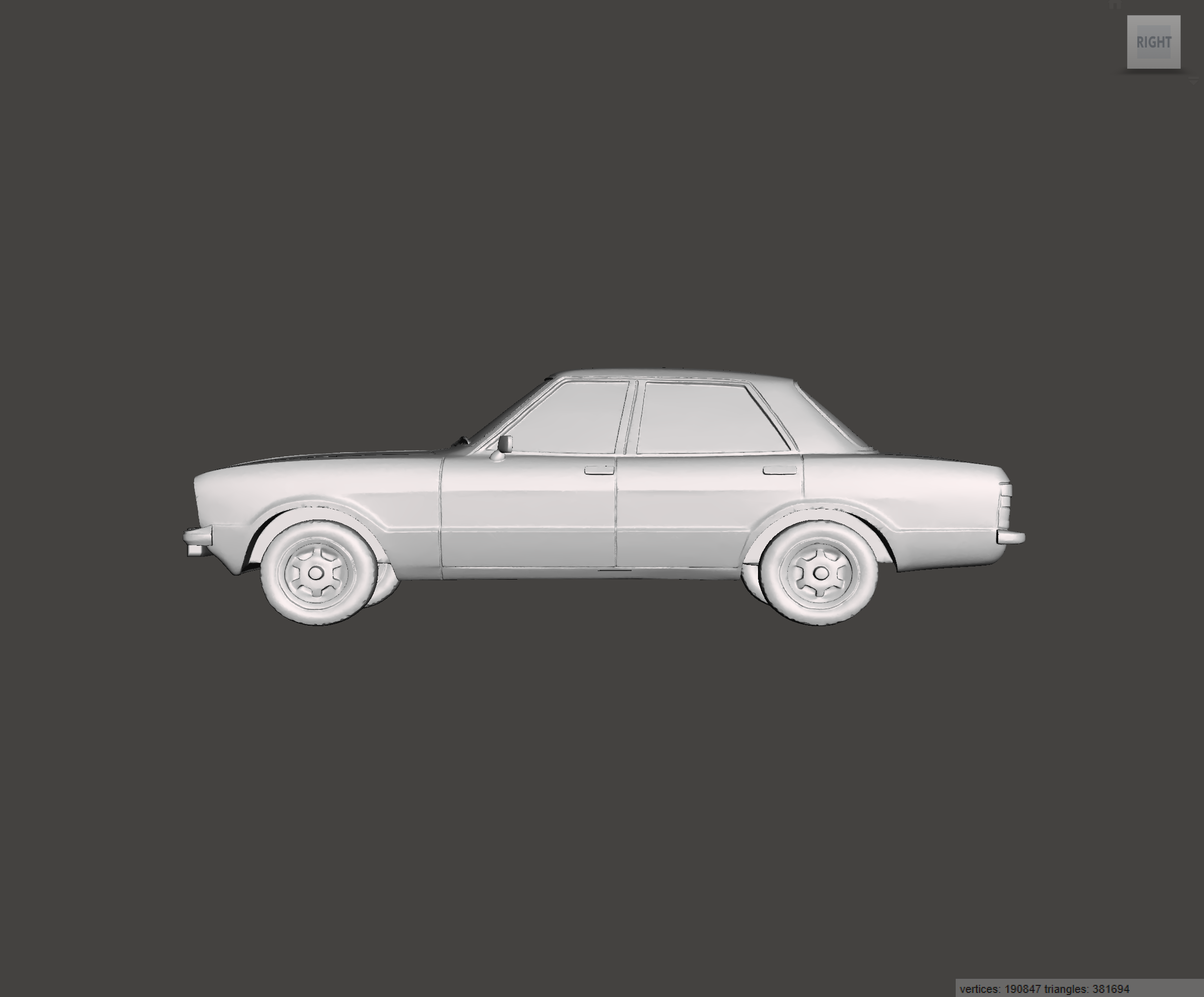 Image of 3D Printed Resin Model of Ford Cortina 1.6 GL 1978