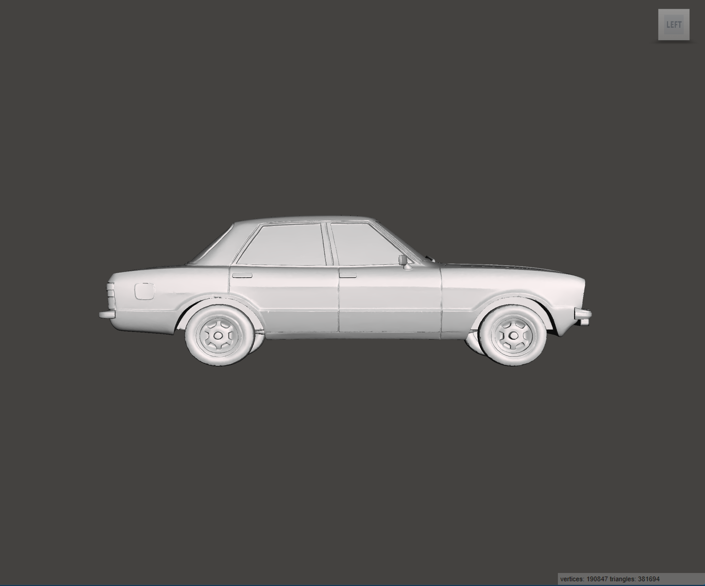 Image of 3D Printed Resin Model of Ford Cortina 1.6 GL 1978