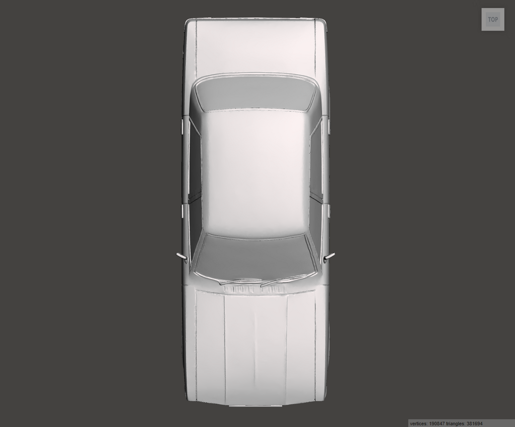 Image of 3D Printed Resin Model of Ford Cortina 1.6 GL 1978